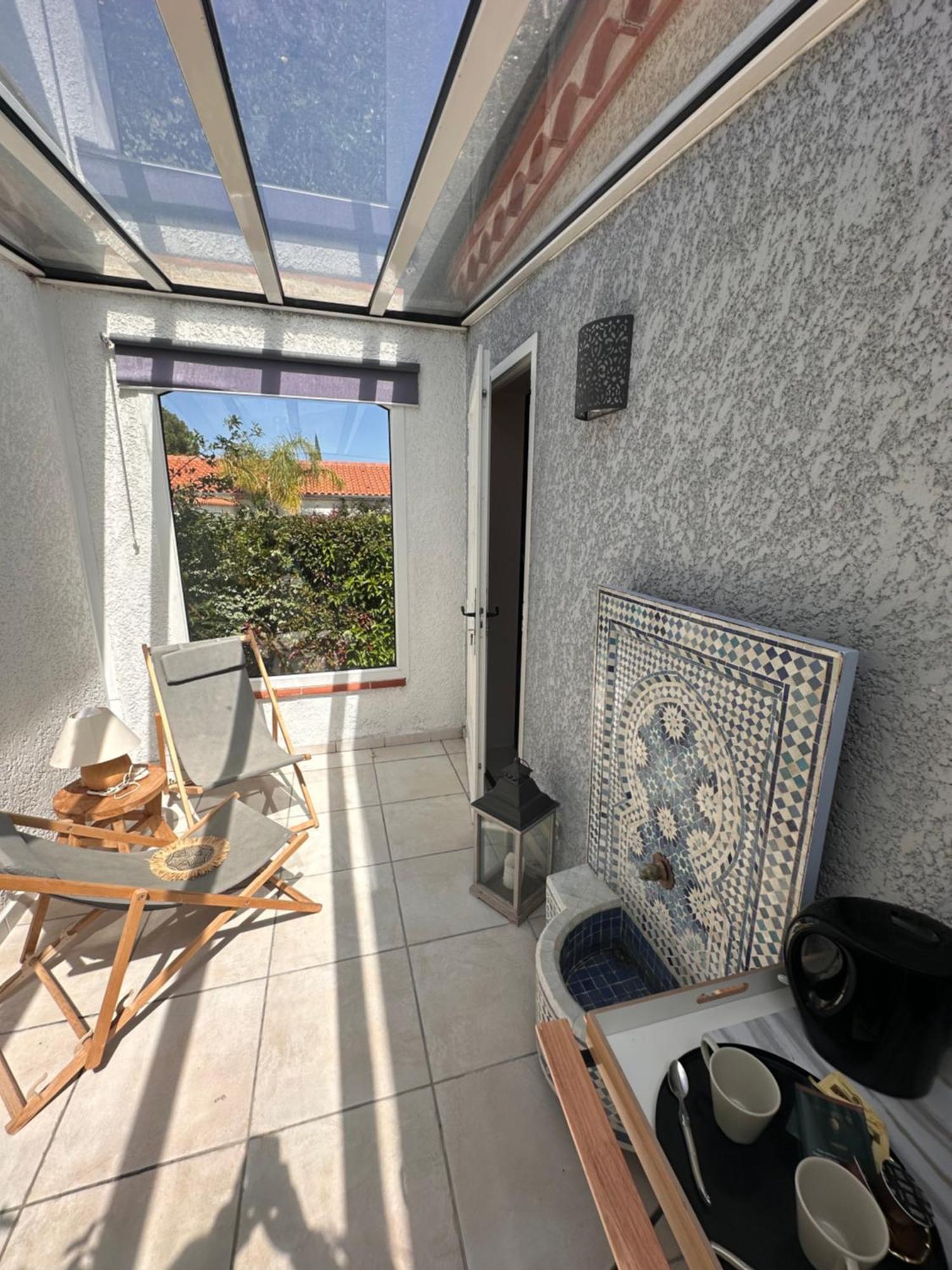 La Villa Des Oliviers Sorede Bagian luar foto